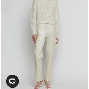 NWT Oat + Fort VEGAN LEATHER PANT WITH SIDE SLIT